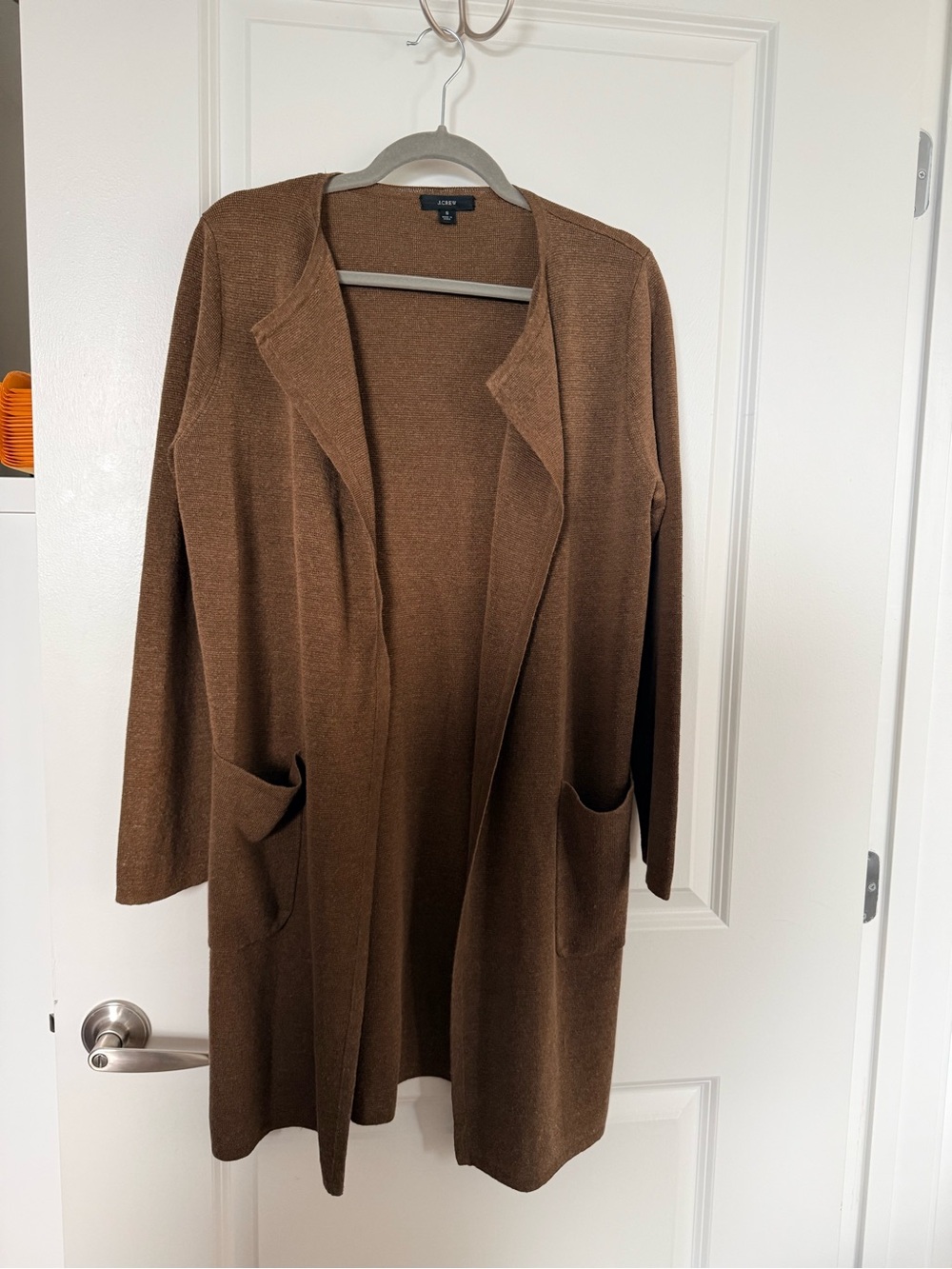J. Crew Juliette collarless sweater-blazer